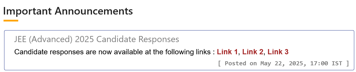 response sheet