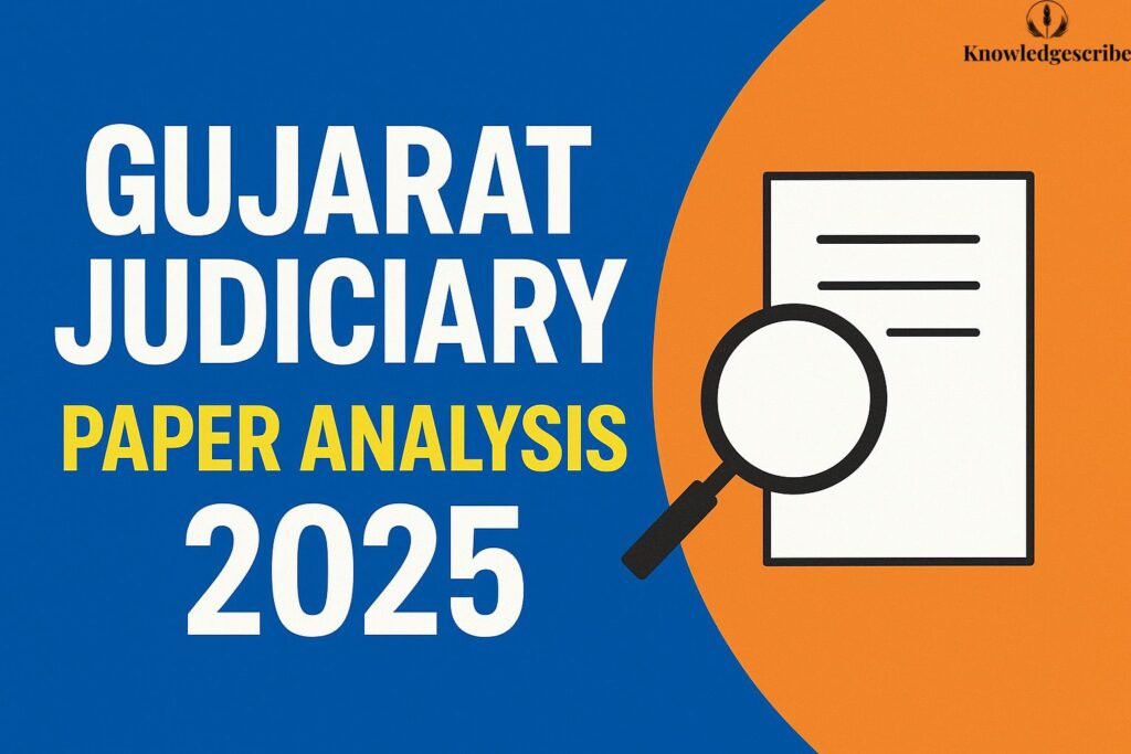Gujarat Judiciary Paper Analysis 2025