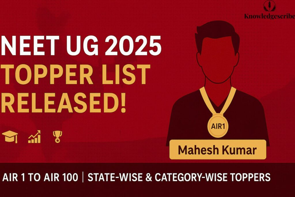 NEET Topper List 2025