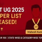 NEET Topper List 2025