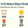 Badi U Ki Matra Wale Shabd