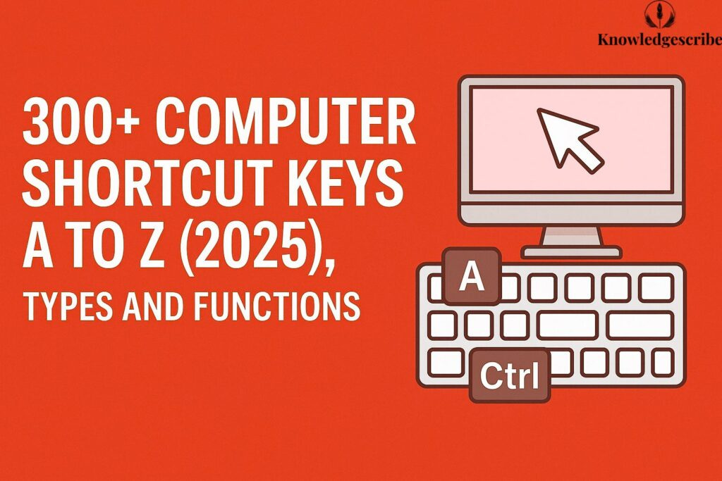 Computer Shortcut Keys A to Z