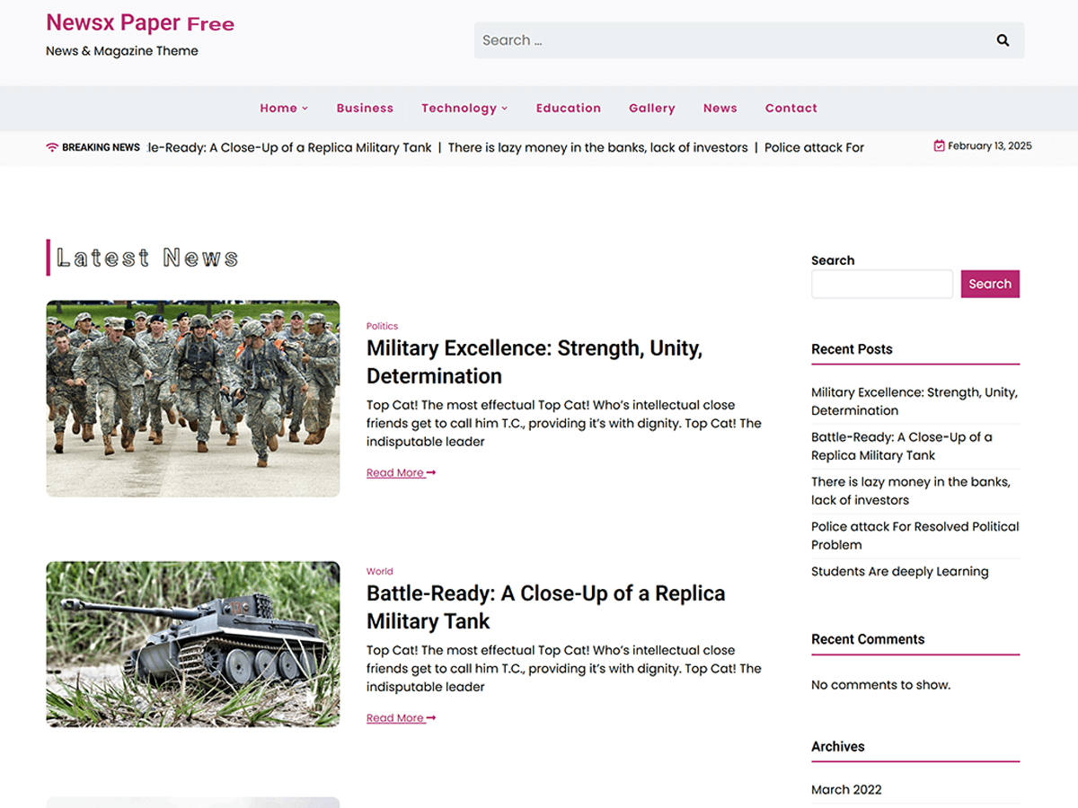 Free WordPress Themes : Download for Your Website 5 screenshot 3