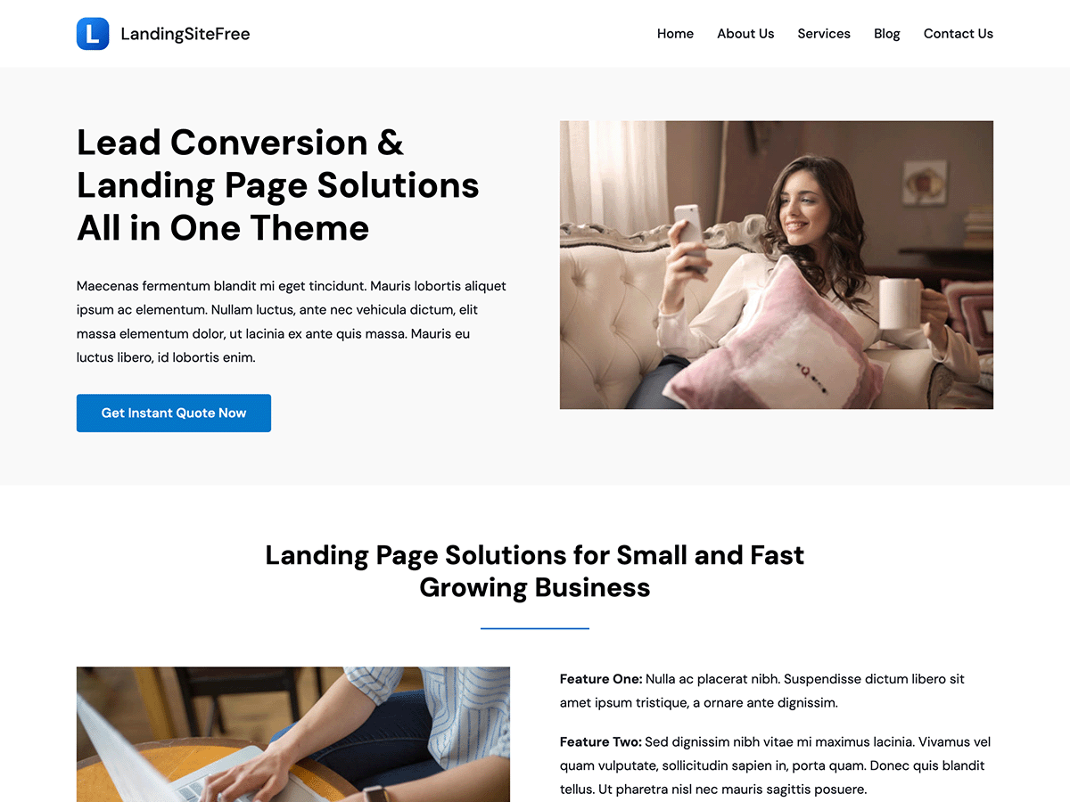 Free WordPress Themes : Download for Your Website 10 LandingSiteFree