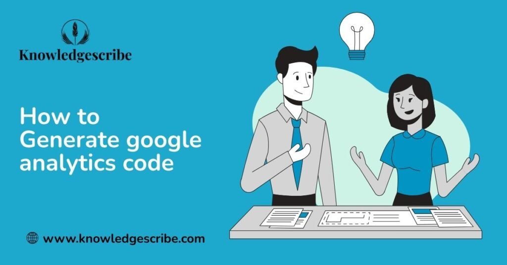 how to generate google analytics code