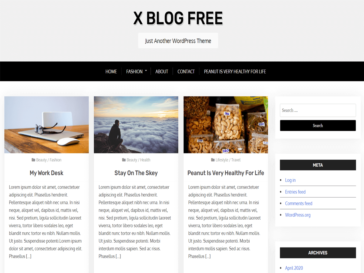 Free WordPress Themes : Download for Your Website 18 X Blog Free