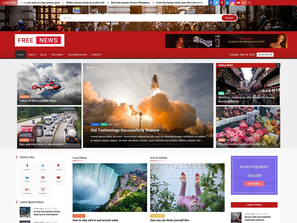 Free WordPress Themes : Download for Your Website 20 screenshot 14