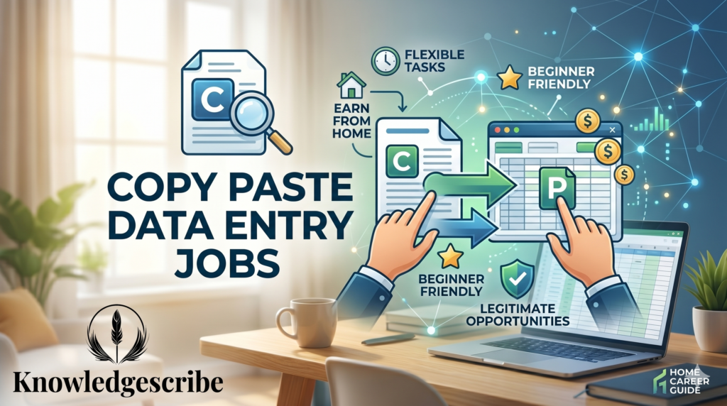 Copy Paste Data Entry Jobs in 2026, Legit Ways to Earn Online And Avoid Scams