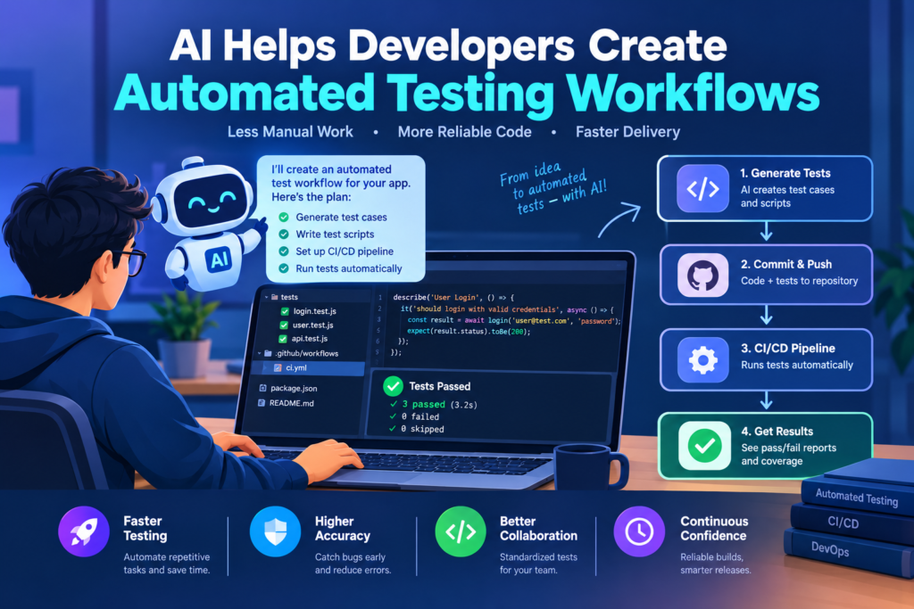 AI Helps Developers Create Automated Testing Workflows: 10 Powerful Ways 1 AI Helps Developers Create Automated Testing Workflows