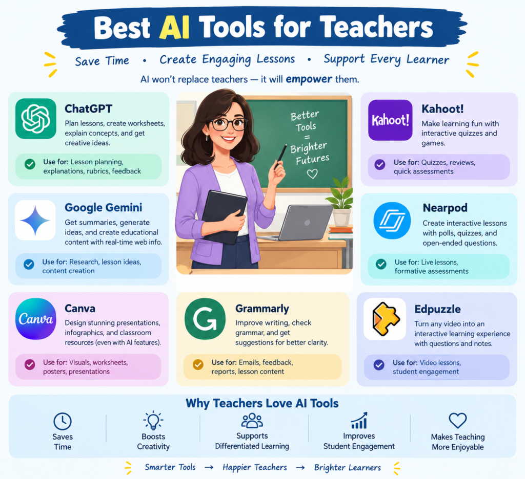 15 Best AI Tools for Teachers in 2026 to Save Time and Teach Smarter