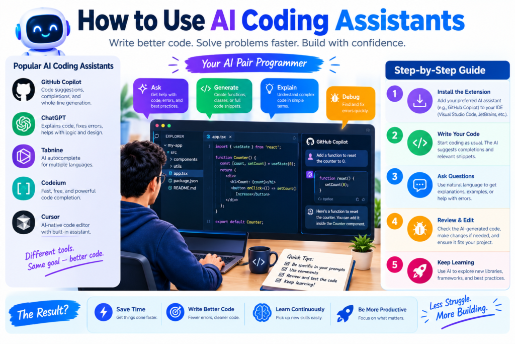 How to Use AI Coding Assistants to Build Projects Step by Step: 10 Powerful Steps